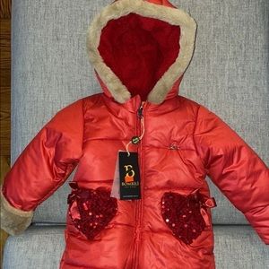 Bombili St. Valentine’s Day baby snowsuit 6M